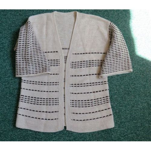 Veste Femme Bord À Bord Tricotée Main 40