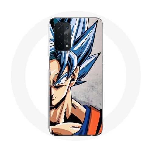 Coque Pour Oppo A54 5g Anime Dragon Ball Goku Cheveux Bleu