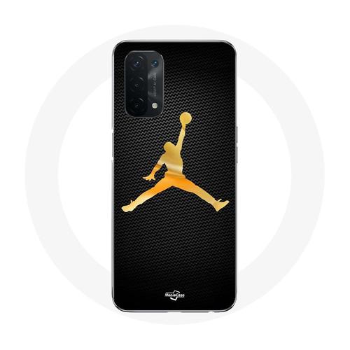 Coque Pour Oppo A54 5g Air Michael Jordan Logo Jaune