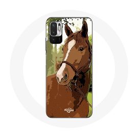 Coque Pour Xiaomi Poco M3 Pro Quarter Horse Marron Race De Cheval