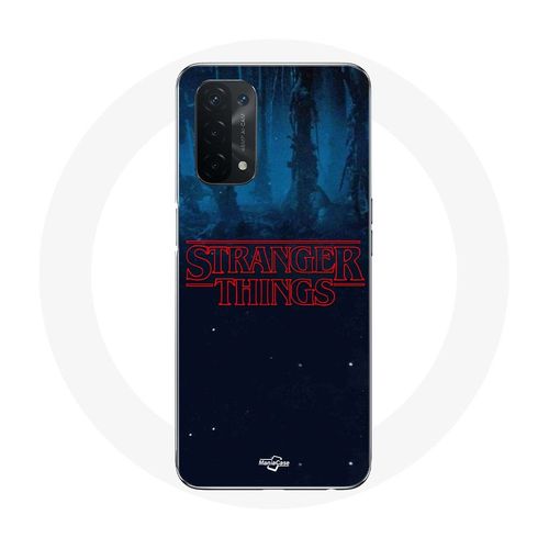 Coque Pour Oppo A54 5g Stranger Things Logo Fond Bleu De La Saison 2