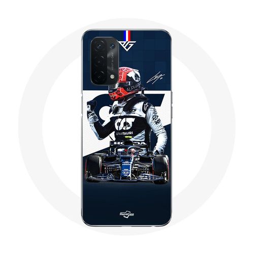 Coque Pour Oppo A54 5g Formule 1 Max Verstappen Pilote Automobile F1 Bleu