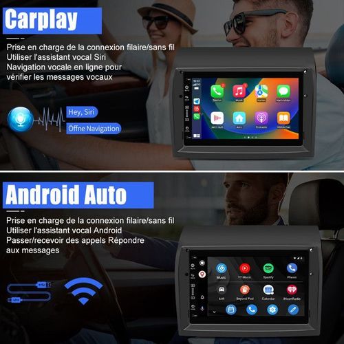 Slakerbe Android 13 Autoradio Compatible Avec Citroën Jumper II/Peugeot Boxer II/Fiat Ducato 2006-2023, 4G+64G 10 Zoll Auto Stereo Mit WiFi FM RDS Rückfahrkamera Mic