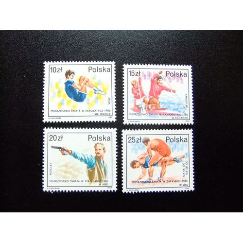 Pologne Polska 1987 Jeux Olympiques De Rome Pologne Gagnants - Olymphilex 87 Yvert 2926 / 2929 ** Mnh