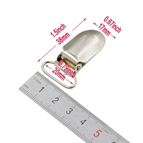 Attache-Tétine Et Porte-Jarretelles En Métal De Plomb Pour Bébé,Crochet De Sucette,15mm,20mm,25mm,30mm,35mm,Accessoires Pour Veste Et Vêtements,5 Pièces