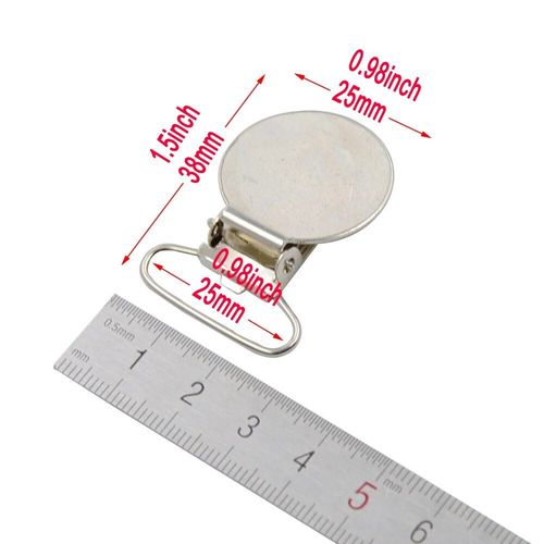 Attache-Tétine Et Porte-Jarretelles En Métal De Plomb Pour Bébé,Crochet De Sucette,15mm,20mm,25mm,30mm,35mm,Accessoires Pour Veste Et Vêtements,5 Pièces