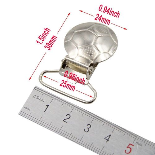 Attache-Tétine Et Porte-Jarretelles En Métal De Plomb Pour Bébé,Crochet De Sucette,15mm,20mm,25mm,30mm,35mm,Accessoires Pour Veste Et Vêtements,5 Pièces
