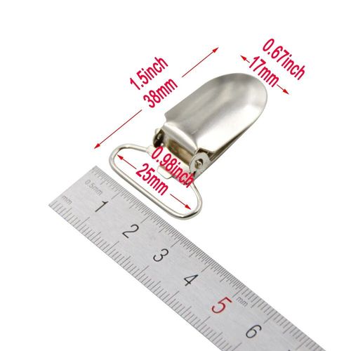 Attache-Tétine Et Porte-Jarretelles En Métal De Plomb Pour Bébé,Crochet De Sucette,15mm,20mm,25mm,30mm,35mm,Accessoires Pour Veste Et Vêtements,5 Pièces