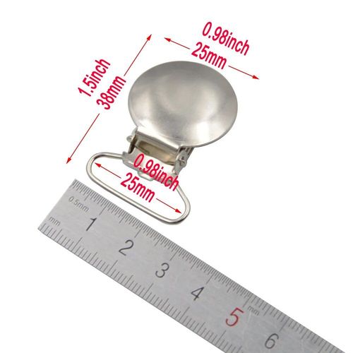 Attache-Tétine Et Porte-Jarretelles En Métal De Plomb Pour Bébé,Crochet De Sucette,15mm,20mm,25mm,30mm,35mm,Accessoires Pour Veste Et Vêtements,5 Pièces