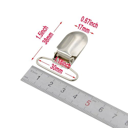 Attache-Tétine Et Porte-Jarretelles En Métal De Plomb Pour Bébé,Crochet De Sucette,15mm,20mm,25mm,30mm,35mm,Accessoires Pour Veste Et Vêtements,5 Pièces