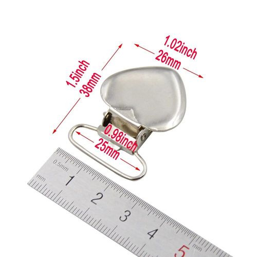 Attache-Tétine Et Porte-Jarretelles En Métal De Plomb Pour Bébé,Crochet De Sucette,15mm,20mm,25mm,30mm,35mm,Accessoires Pour Veste Et Vêtements,5 Pièces
