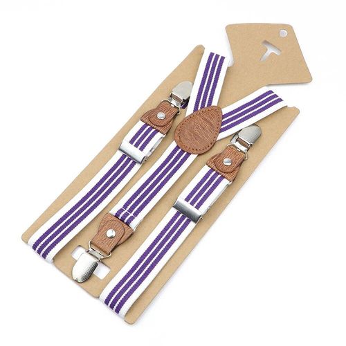 Porte-Jarretelles En Cuir Élastique Pour Enfants,Haute Qualité,Couleur Unie,Rayé,Rouge,Bleu Marine,Bretelles Réglables,Accessoires Scolaires Pour Enfants