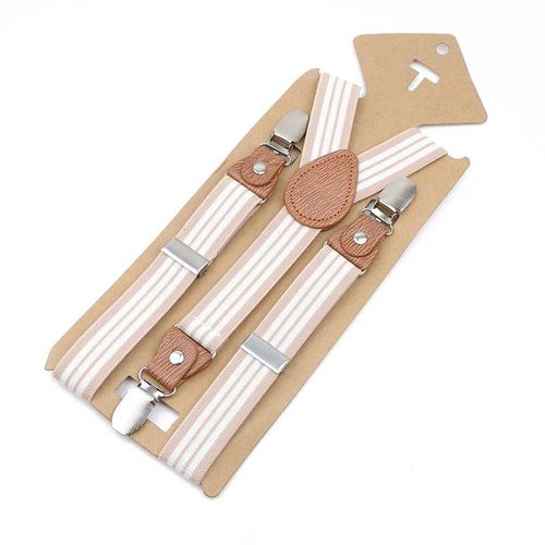 Porte-Jarretelles En Cuir Élastique Pour Enfants,Haute Qualité,Couleur Unie,Rayé,Rouge,Bleu Marine,Bretelles Réglables,Accessoires Scolaires Pour Enfants