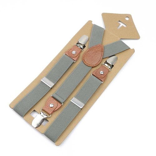 Porte-Jarretelles En Cuir Élastique Pour Enfants,Haute Qualité,Couleur Unie,Rayé,Rouge,Bleu Marine,Bretelles Réglables,Accessoires Scolaires Pour Enfants