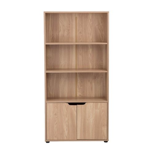 Etagère 3 Niveaux Et Rangement 2 Portes - H120 Cm