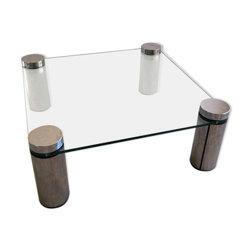Grande Table Basse Design Argent