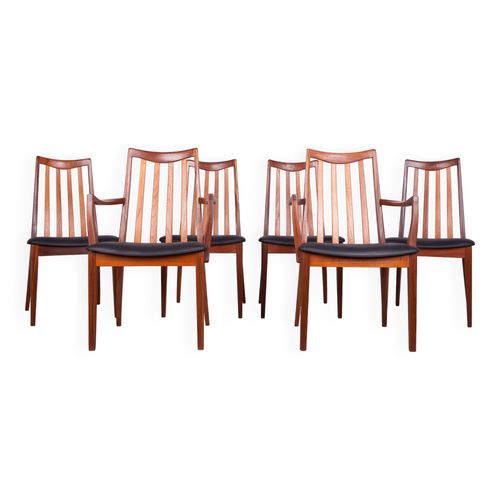 Chaises De Salle  Manger En Teck De Gplan Annes 1960 Lot De 6 Noir