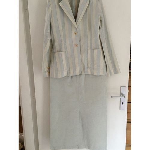 Ensemble Jupe Mi Longue Et Blazer Cyrillus Taille 42