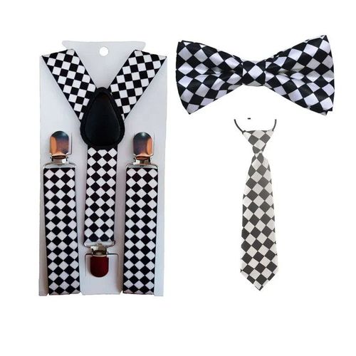 Ensemble De N?uds Papillon Réglables Pour Enfants,Porte-Jarretelles Pour Garçons,Couleurs Assorties,Accessoires Pour Enfants De 1 À 8 Ans,Haute Qualité,3 Pièces,Yhhtr0004
