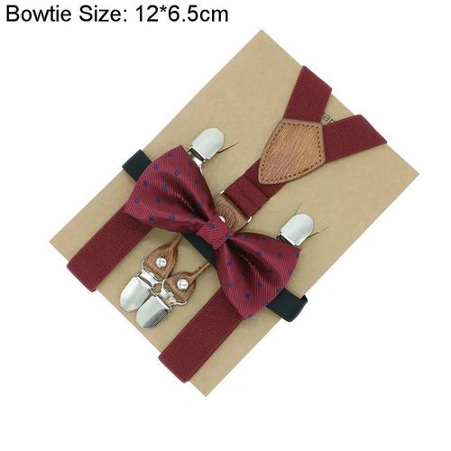 Accessoires De Mariage Pour Garçons,Bretelles Parfaitement Assorties,Motif Noble,N?ud Papillon,Ensemble De Tenues Assorties
