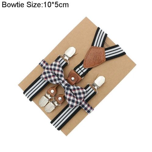 Accessoires De Mariage Pour Garçons,Bretelles Parfaitement Assorties,Motif Noble,N?ud Papillon,Ensemble De Tenues Assorties