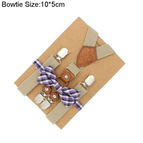 Accessoires De Mariage Pour Garçons,Bretelles Parfaitement Assorties,Motif Noble,N?ud Papillon,Ensemble De Tenues Assorties