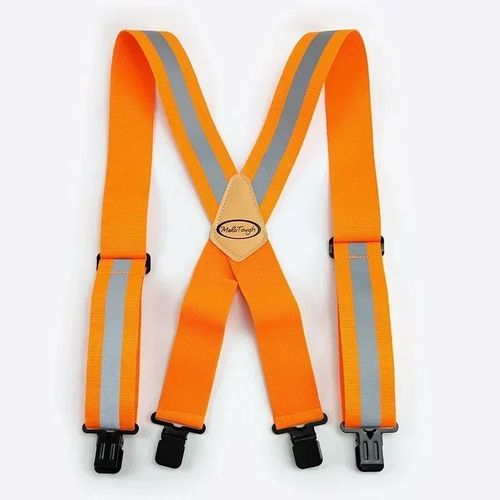 Deepeel-Bretelles Élastiques Larges Réglables Pour Hommes,Bretelles De Travail,Sangle De Type X,Orange Structurels Ent,5x120cm,1 Pièce