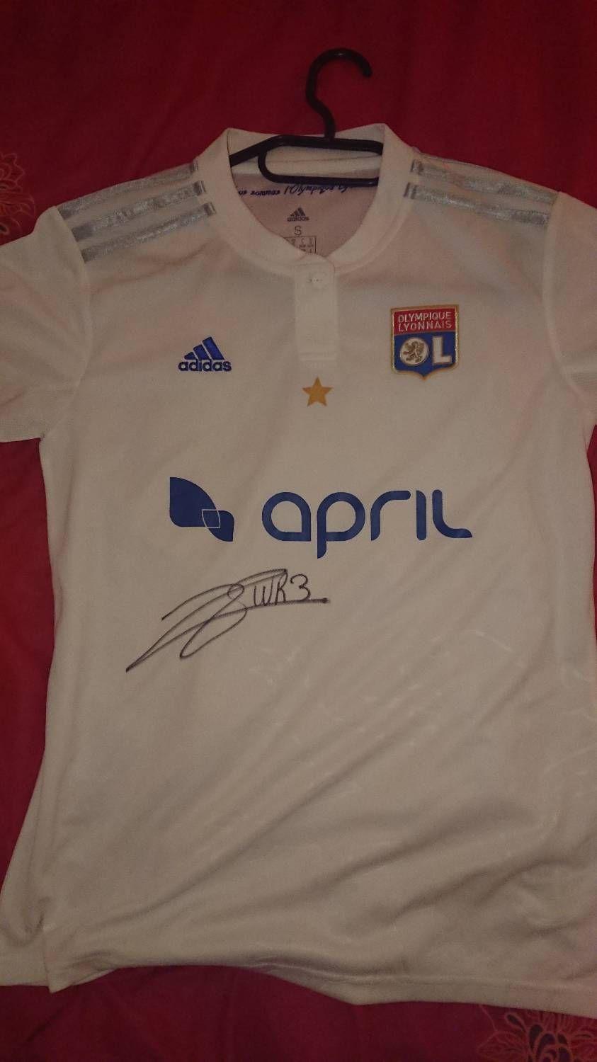 Maillot OL Olympique lyonnais f minin d dicac par Wendy Renard