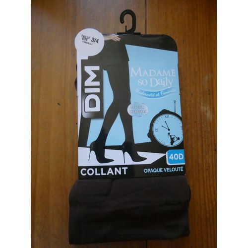 Dim Collant 40d Opaque Chocolat Taille 3-4