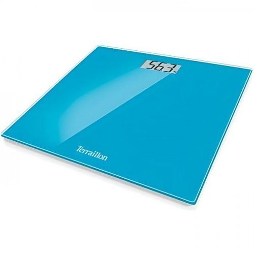 Balance - Pese Personne Terraillon - Pese Personne Électronique - Ultra-Plat, Marche/Arret Automatique, Grand Écran Lcd, 150kg - Tx1500, Bleu Terraillon