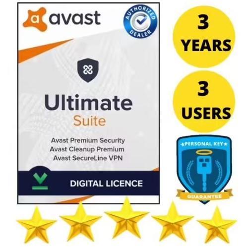 Antivirus Avast Ultimate Suite 2024 (3 Ans / 3 Pc) - Version Dématrialisée