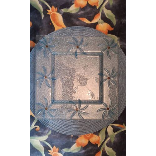 6 Assiettes Plates En Verre
