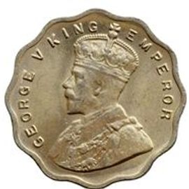 Pièce 1 Anna George V Inde Britannique - 1913