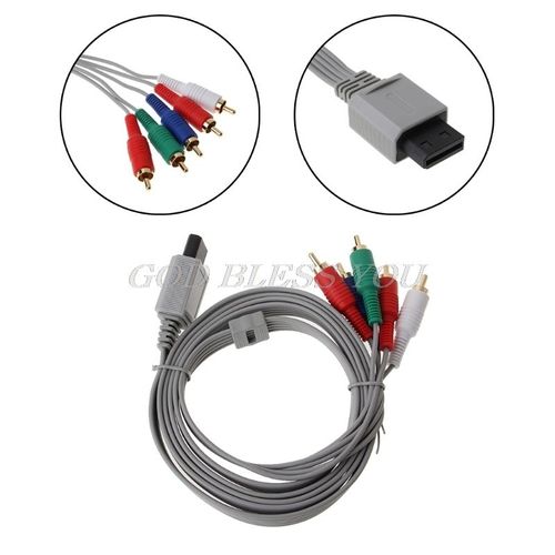 Câble Adaptateur Pour Console Nintendo Wii, 1.8m, 1080p, Hdtv, Audio, 5rca