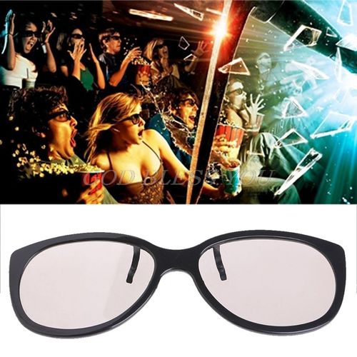 Lunettes 3D polarisées passives circulaires à clipser pour le cinéma réel 3D de TV 0.22mm