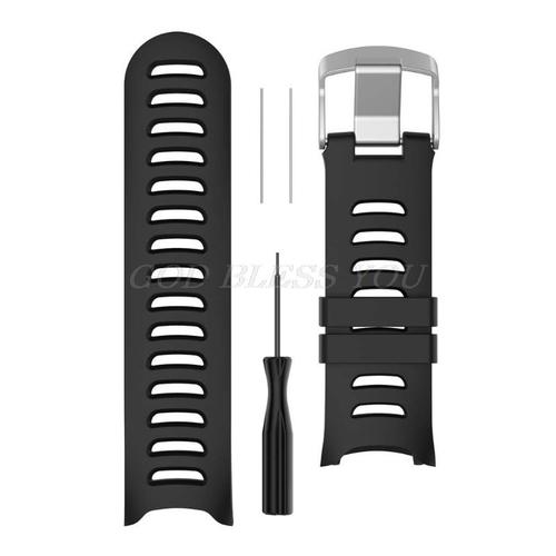 Bracelet De Rechange En Silicone, Pour Montre Garmin Forerunner 610, Avec Outils, Couleur Noire