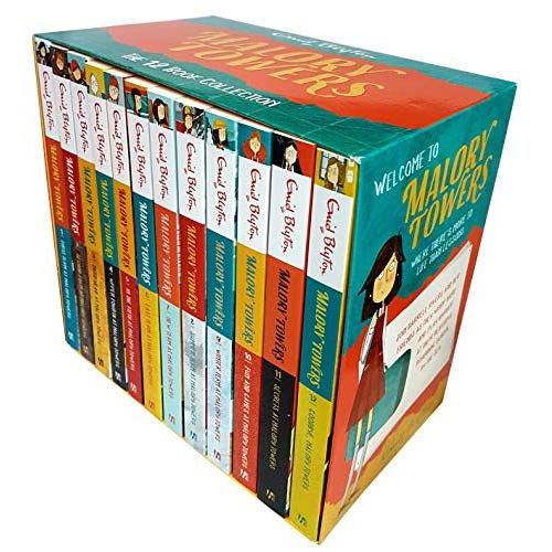 Enid Blyton Malory Towers Series 1-12 Books Collection Set (First Term,Second Form,Third Year,Upper Fourth,In The Fifth,Last Term,New Term,Summer Term,Winter Term,Fun And Games, Secrets,Goodbye)