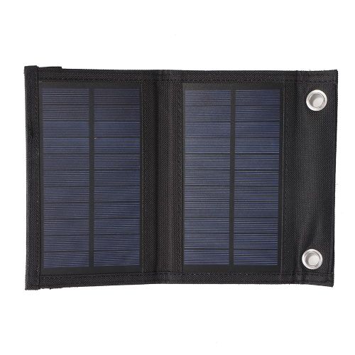 Chargeur Solaire Étanche Et Pliable, 6w, 5v, Usb, Pour Téléphone Portable, Avec Mousqueton