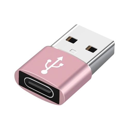 Adaptateur USB type-c vers USB mâle 3.0, efficace et rapide, noir/or/rose/rouge/argent