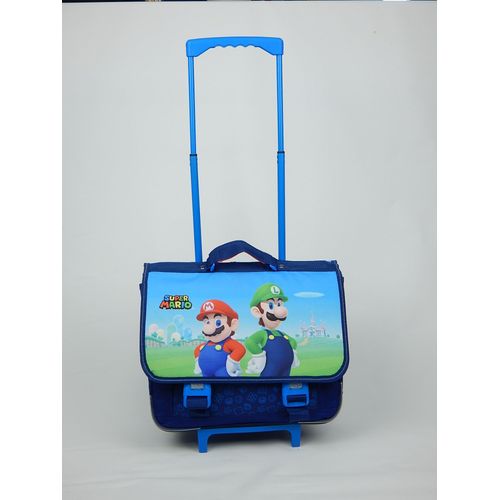 Cartable 2 soufflets à roulettes Super Mario SU3155417