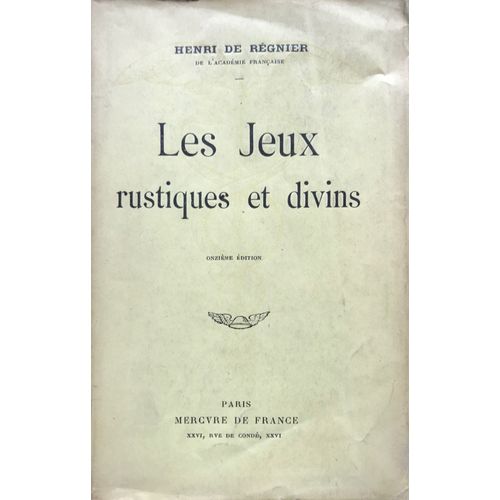 Les Jeux Rustiques Et Divins