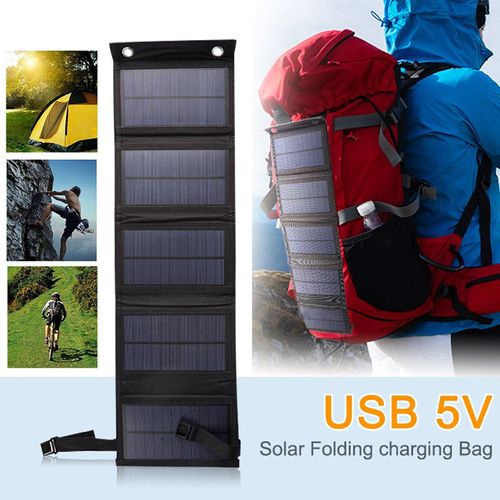 Panneau Solaire Pliable Usb, Portable, Flexible, Étanche, 5v, Cellules Pour Téléphone Portable, Chargeur De Batterie