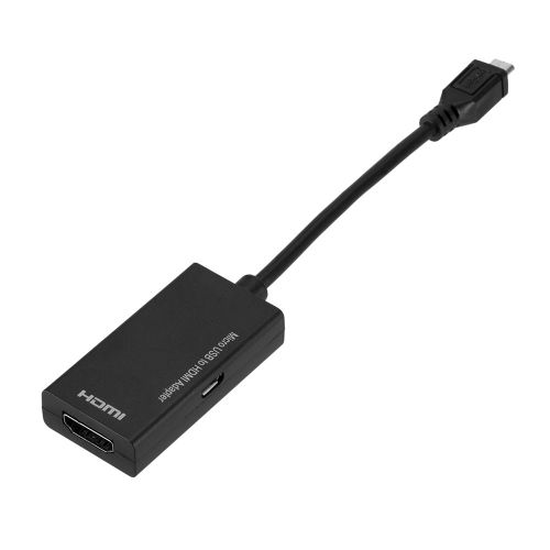Convertisseur adaptateur Micro USB vers HDMI, câble Micro USB 2.0 mâle vers HDMI, compatible avec Samsung HTC LG Android Pho