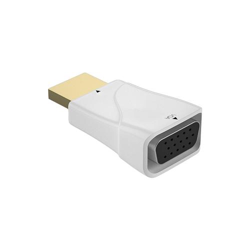 Convertisseur de câble HDMI vers VGA mâle vers femelle, adaptateur de conversion Jack 3.5mm Audio HD 1080P pour PC, tablette