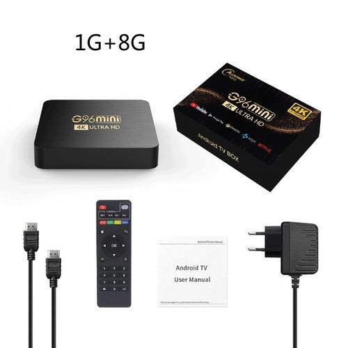 Boîtier TV G96 mini, décodeur réseau haute définition, Android 11.0, puce H313, lecteur multimédia pour HDTV, DVD, Home cinéma