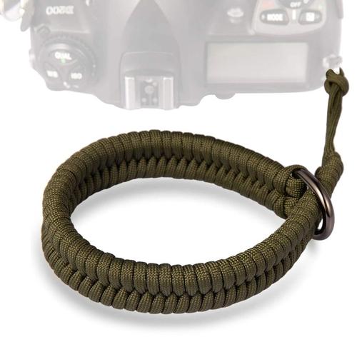 Bracelet de caméra tressé en paracorde, poignée pour appareil photo Sony Pentax Panasonic DSLR