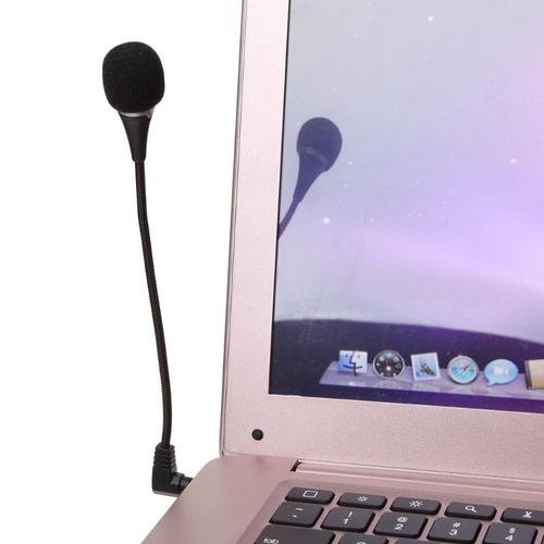 Mini Microphone Flexible antibruit Interface 3.5mm pour ordinateur portable