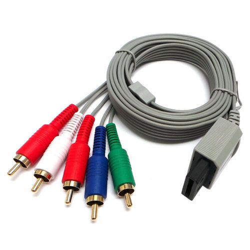 Câble Adaptateur Audio Hdtv 1.8 P, 1080 M, Pour Console Nintendo Wii/Iu, Câble 5rca, Haute Définition