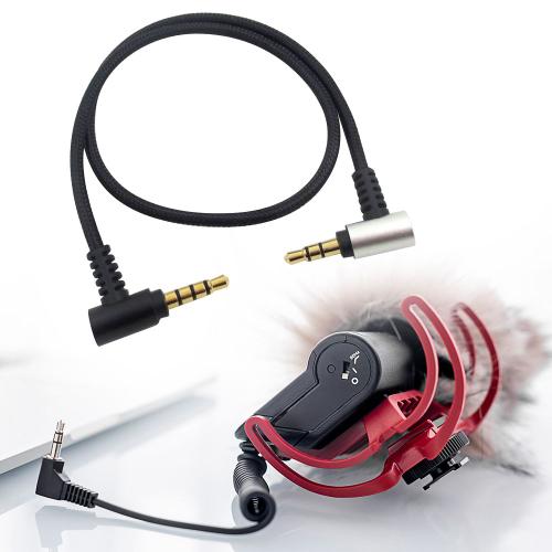 Convertisseur TRS à TRRS de câble de Microphone pratique, pour les Instruments de remplacement VRODE Videomic Pro +/RODE VideoMic GO