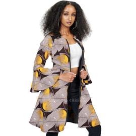 ORANDESIGNE Vestes Vintage Femme Style Ethnique Imprimé Floral Manteau Chic Fleur Imprimer Cardigan avec Poche 
